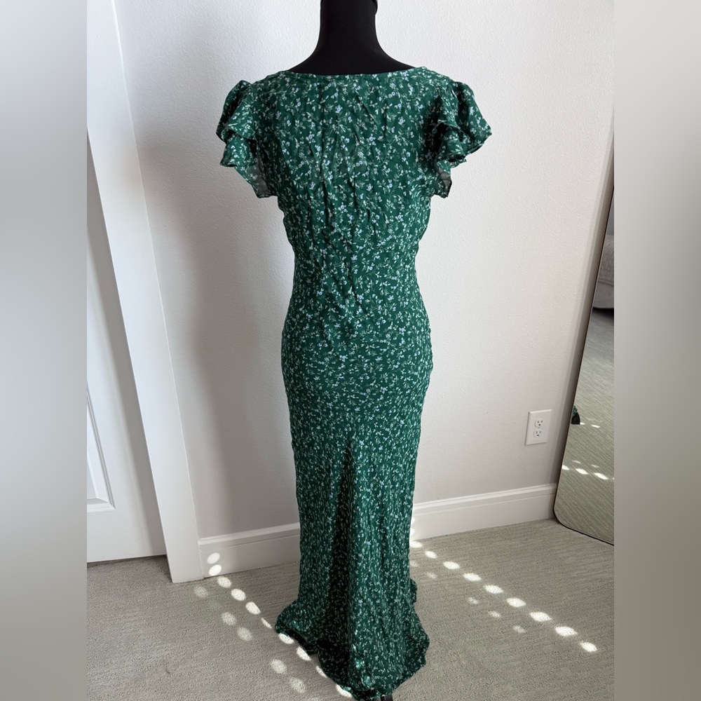 Reformation Green Floral Midi Dress - Picture 4 of 7